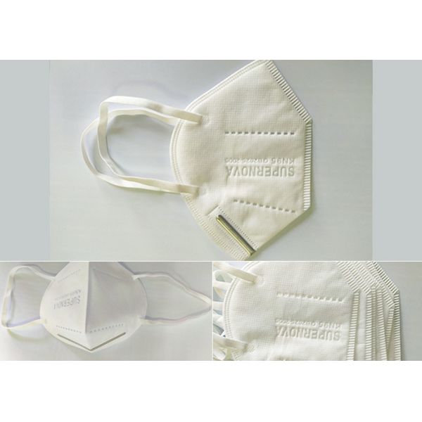 Personal Protection KN95 Filter Mask , Disposable Folding Face Mask For Civil Use