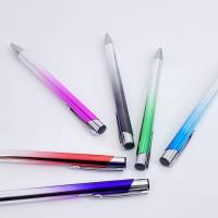 Fourniture de papeterie Gradient Alumineuse Presse stylo à bille Promotion Logo stylo à bille