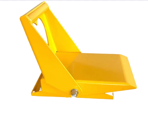Striking Yellow Foldable Anti Theft Wheel Lock Love Shaped