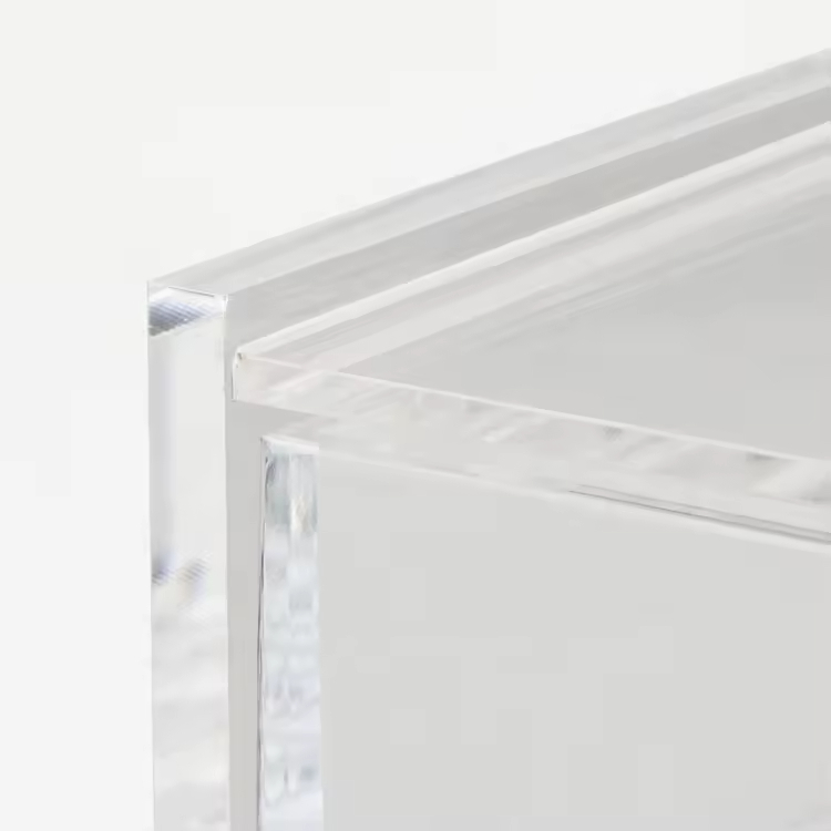 Transparent Acrylic Multi Lattice Drawer Box Classic Square Design Carved Flexible Technique Double Clamshell Packaging Box
