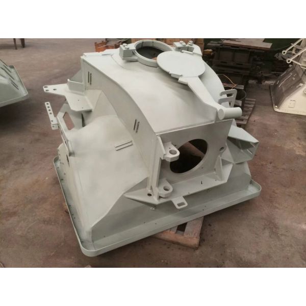 La trémie orange résistante à l'usure est parfaite pour différents modèles de camions à pompe