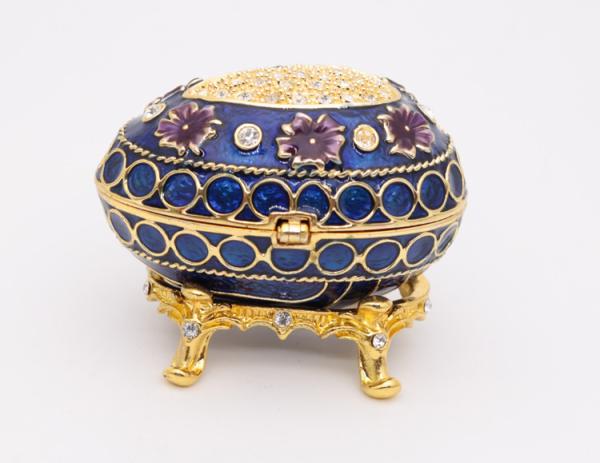 European Easter Egg Jewelry Box Jewel Storage Organizer Event Home Decor Easter Egg Jewelry Box Enamel Trinket box