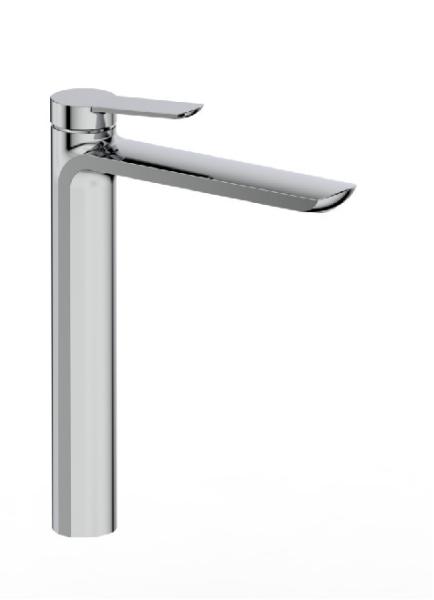 Brass Ceramic Cartridge Bathroom Basin Mixer Tap Chrome Black High Spout