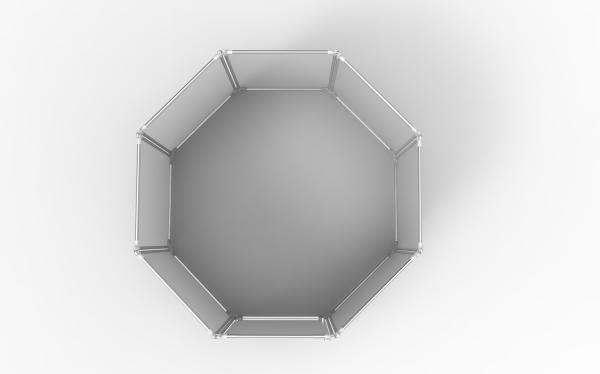Fecho de metal dobrável para animais de estimação interior Playpen acrílico transparente para animais