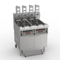 Elevador automático 4 macetas 4 cestas Panel de computadora digital Fritar eléctrico abierto Equipo de freír comercial