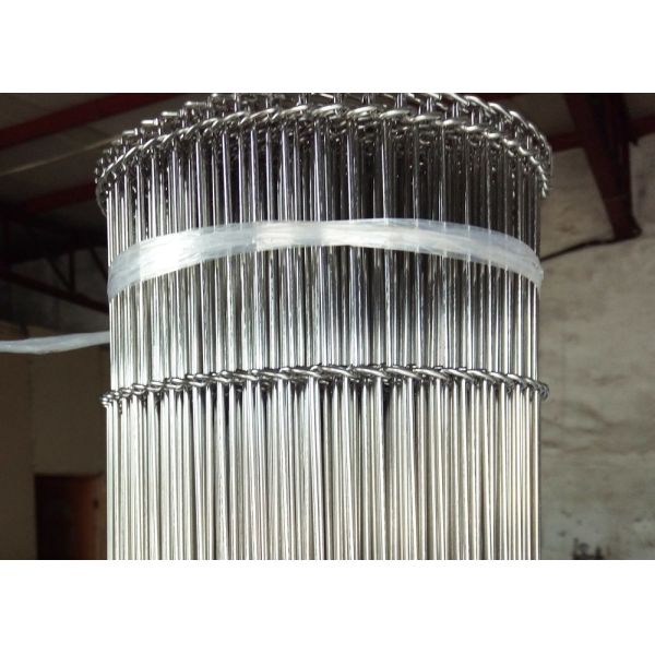 Пояс ячеистой сети конвейерной ленты нержавеющей стали качества еды 304 теплостойкий