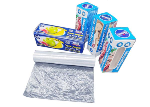 12.80 IN(W) x15.80 IN(L), Clear Food Grade Fruit and Vegetable Freezer Produced Rolls Banana Bags