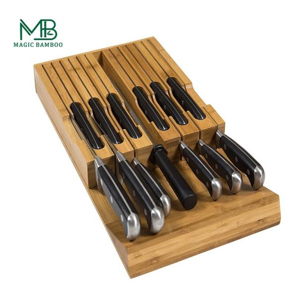 Blocos Bolsas de rolo Direta faca de cozinha suportador de ímã com Rivi Trimmed Bloco Organizador