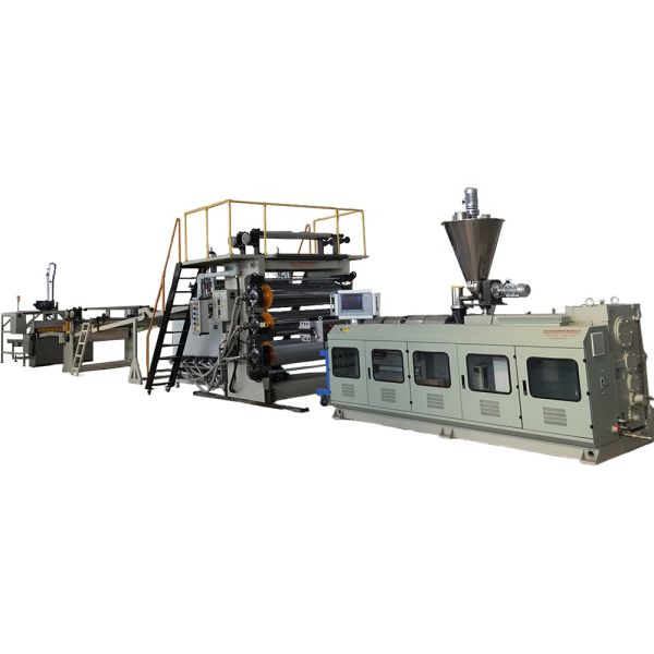 Screw Speed rpm 32.9 rpm Double Screw Design PVC Faux Board Extrusion Line PVC Extruder