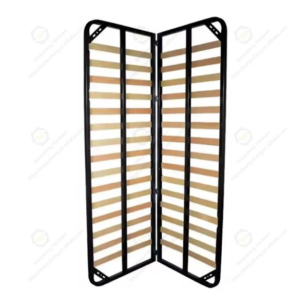 Hot Sale Customizable Ribbed Metal Frame Thickened Foldable Bedroom Set Strong Support