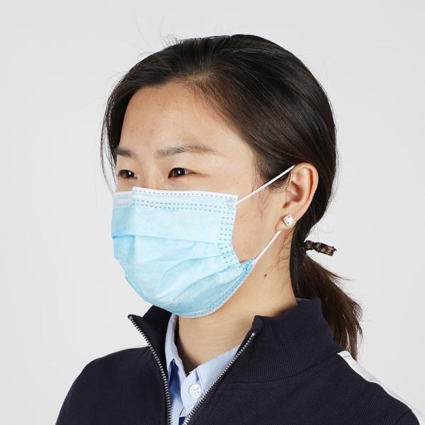Tamanho de máscara médico descartável 17,5 * 9.5cm de 3 dobras para a proteção pessoal