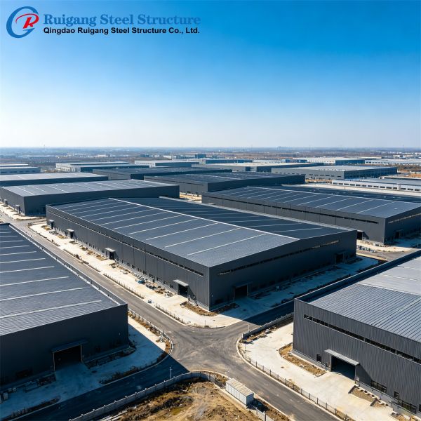 Customized Steel Structure Warehouse , Prefab Steel Buildings Construction