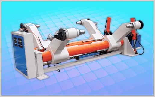 Hydraulic Shaftless Mill Roll Stand, Two Kraft Paper Reel, Hydraulic Lift-down, Hydraulic Moving