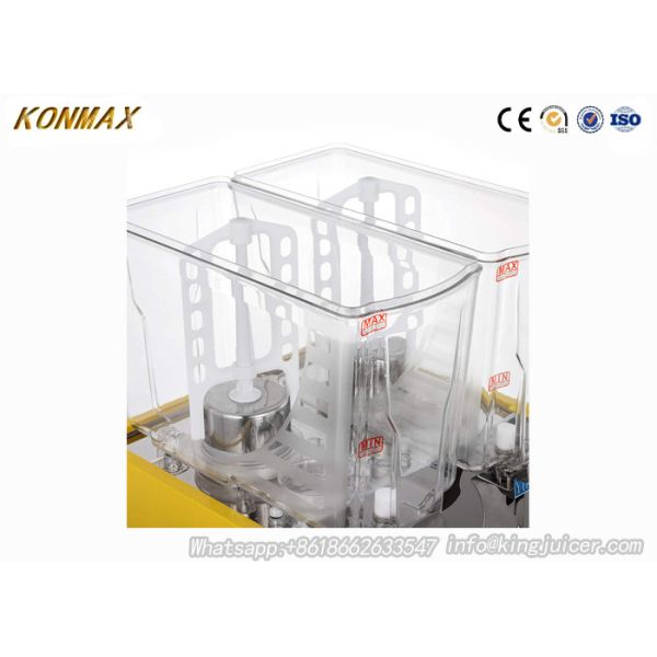Commercial Cold Beverage Dispenser / Fruit Juice Dispenser Machine Double Head