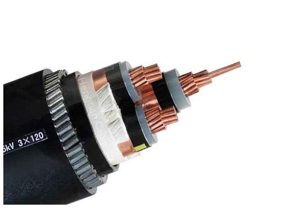 Armoured Electrical Cable Power Plant Three Phase XLPE Insulation Steel Wire 3x300mm2