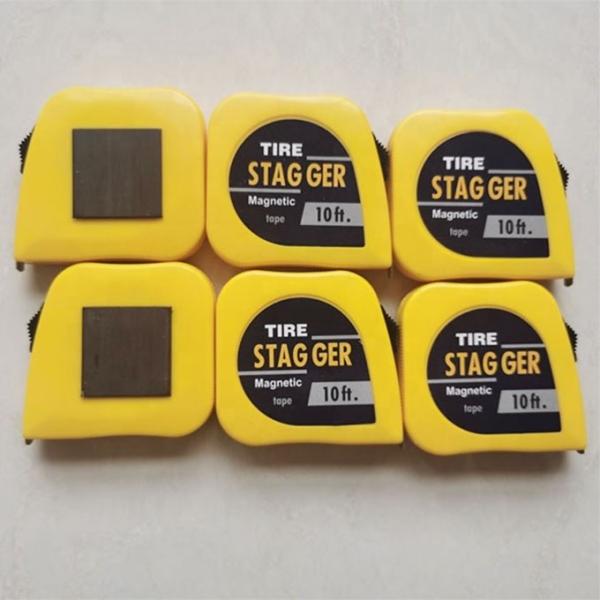Yellow Color Racing Car Stagger Tape Measure Tap 10 Feet * 1/4 with Imperial Measurement System and Magnetic Tools