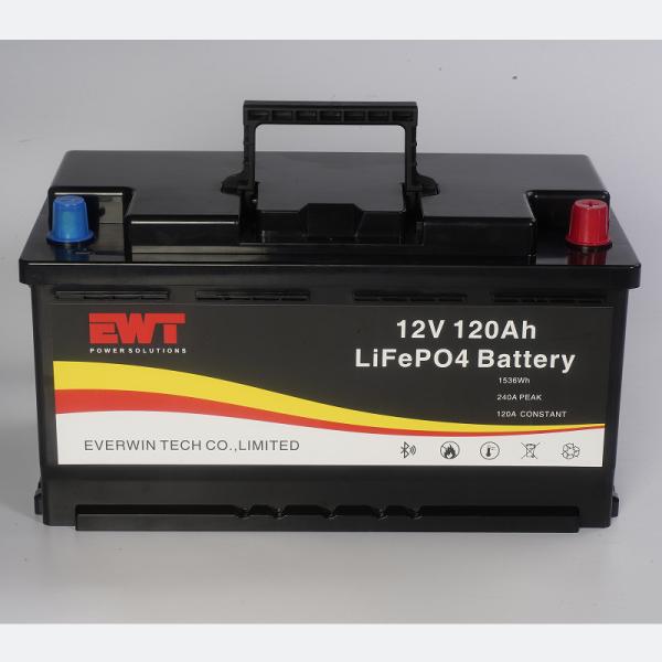 Fonte de alimentação do inversor de RV LFP 12V 120AH Bateria