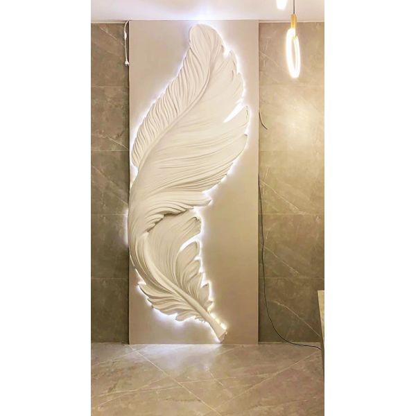 Handmade Stone Carvings Leaf relief decoration Technique 100% Hand Carved for Home Decorations Wall Art Flower relief