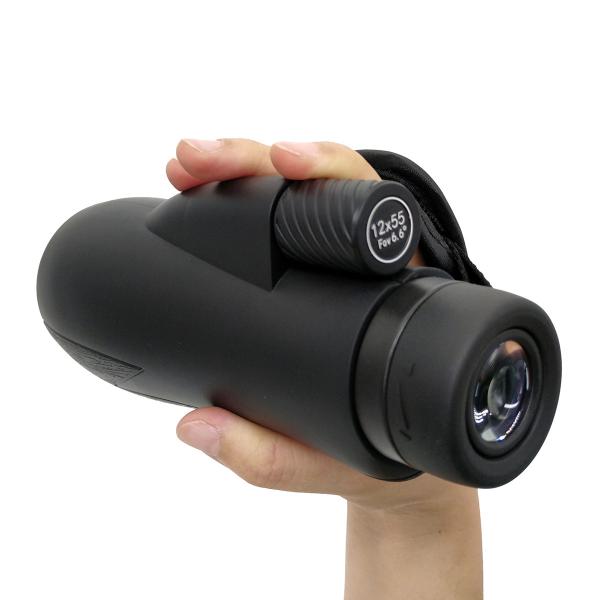 Adults 12X55 HD Monocular Telescope BAK4 Prism With Smartphone Holder & Tripod