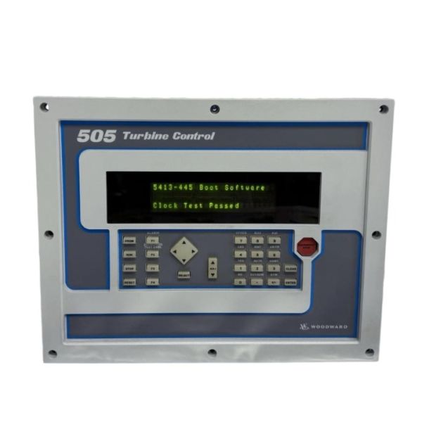 Woodward 9907-164 Field-Programmable Steam Turbine Control Unit with 16 Contact Inputs and Auto-Start Sequence