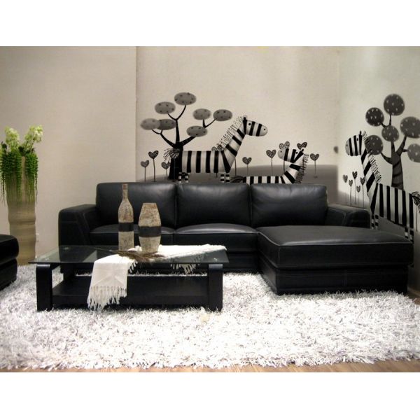 Black Non Toxic Customized Home Living Room Animal Wallpaper, Wall Sticker DW-006