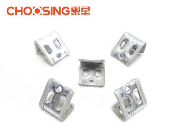 Silver Color Zig Zag Spring Clips Heavy Steel Construction Environmental Friendly