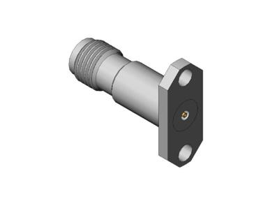 Conector Coaxial RF Reto de Aço Inoxidável 2,92mm 50Ohm Fêmea