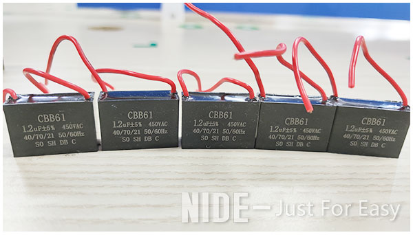 1.2UF Electric Fan Capacitor CBB61 Polypropylene Film