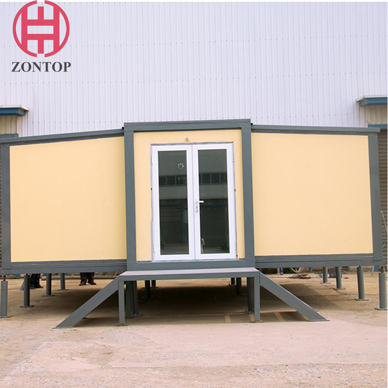 Zontop China Luxury Living Shipping 3 Bedroom Modular Prefabricated Home Prefab Bolt 20ft Expandable Container House