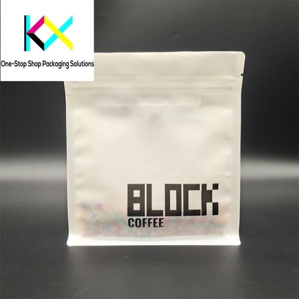 250g Coffee Packaging Bag Aluminum Foil Flat Bottom Side Gusset Bag Multicolor