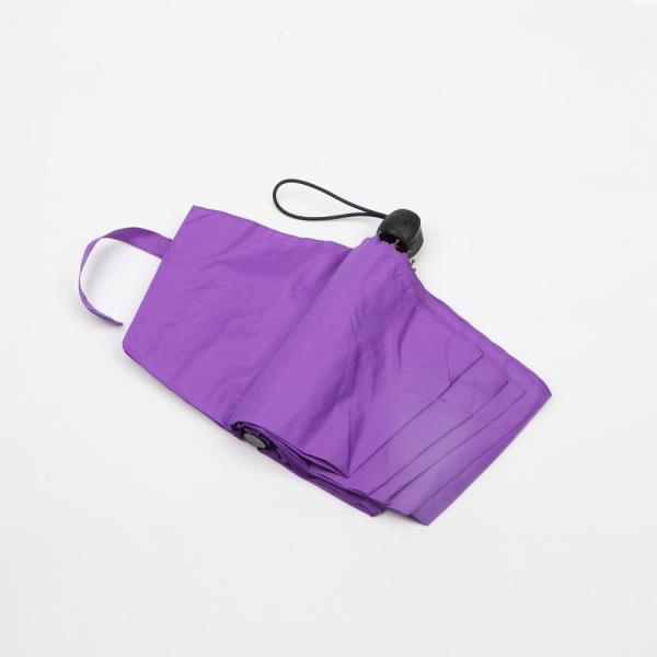 21 Inch Purple Golf Umbrella Logo Printed , Ladies Windproof Umbrella Lightweight