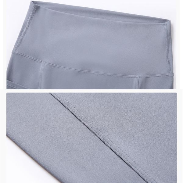 Hip Lifting High Waisted Tights Pants Nylon Women's Yoga Pants With Side Pockets