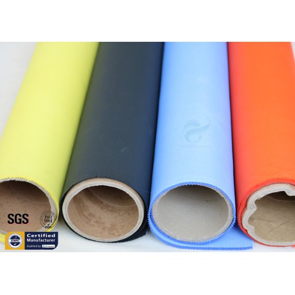Yellow Acrylic Coated Fibreglass Fabric 0.43MM 530GSM 500℉ Welding Blanket