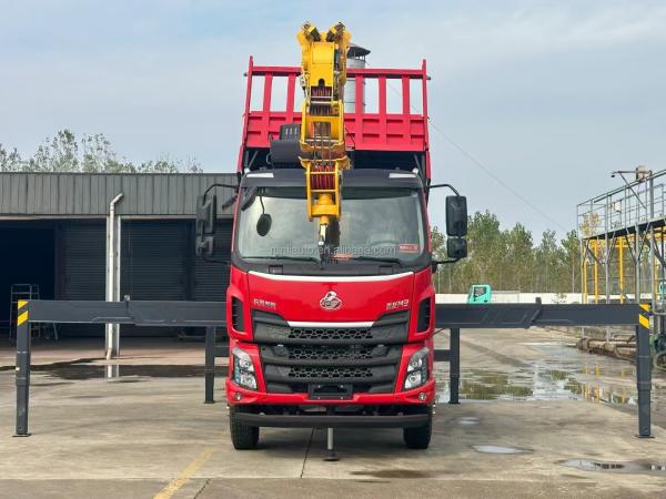 Factory DFAC DongFeng  Dump Truck Mounted With Crane
