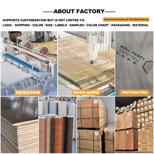 Bamboo wood Metal Panel Interior Decoration Wood Veneer Carbon Crystal Plate Boards