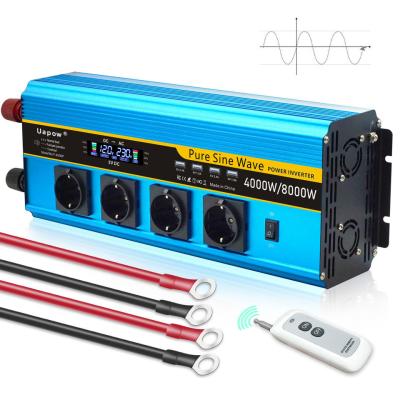 inversor portátil 3000 do poder de 220v 230v 24v/4000 watts para aparelhos eletrodomésticos