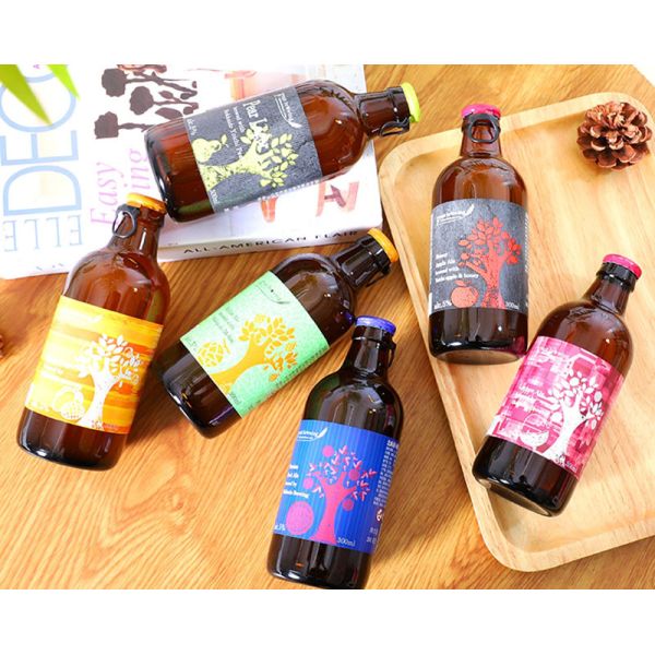 Personalised Beer Glass Wine Bottle Sticker Labels PMS Color Black