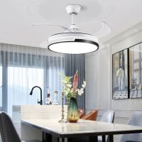 Les lames escamotables ont mené la rotation bi-directionnelle de lumière de fan de plafond