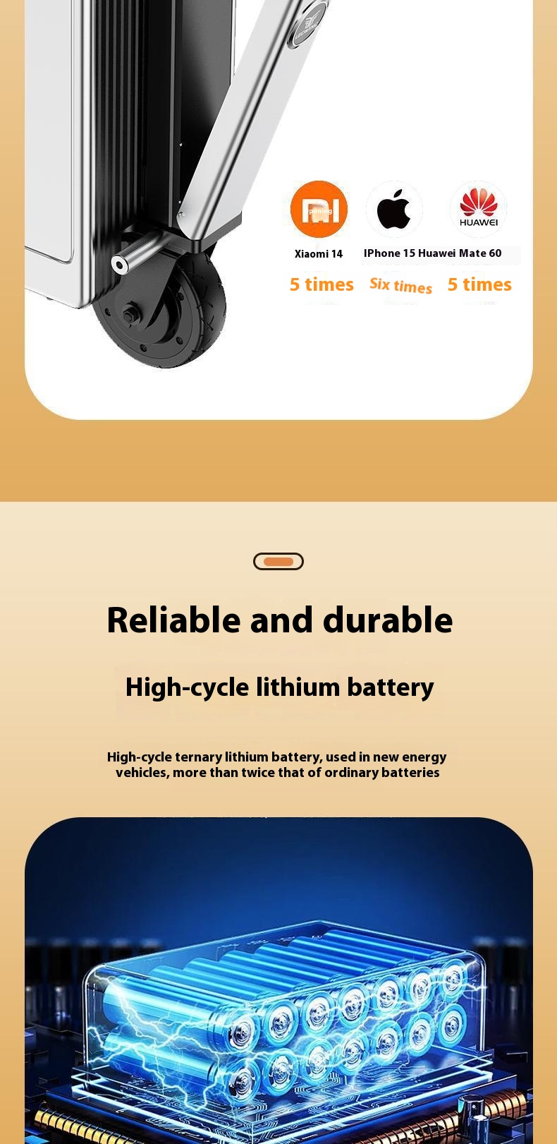 WINLEG Bluetooth G-Manned Remote Control Convenient Sports Style Luggage with Remote Control Riding Feature