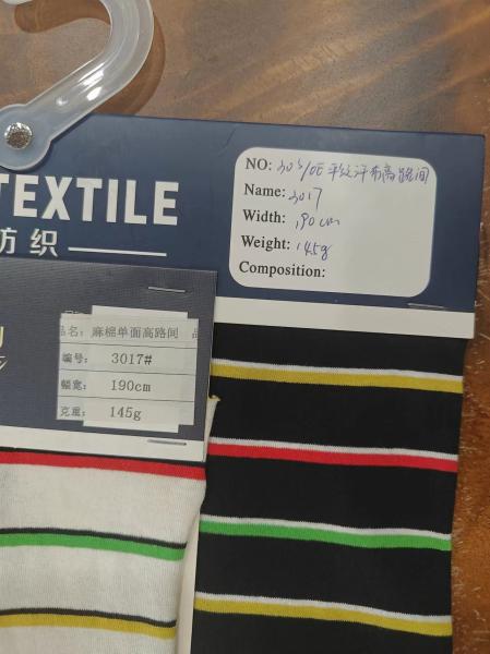 Absorvente de suor Tecido de tricô com linhas confortáveis e suaves para camisa de polo