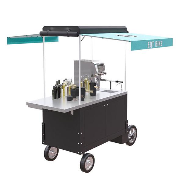 Integrated 220V Rear Wheel 350W Drink Bike Vending Cart