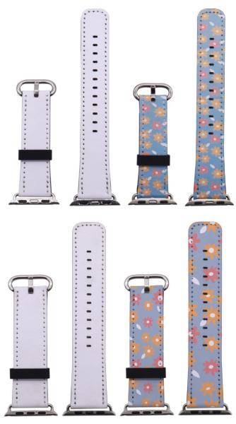 Customized Leather Apple Watch Band Sublimation Watch Band Blanks