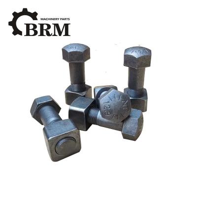 Plain Finish Excavator Track Bolts Track Roller Bolt For Construction Machinery