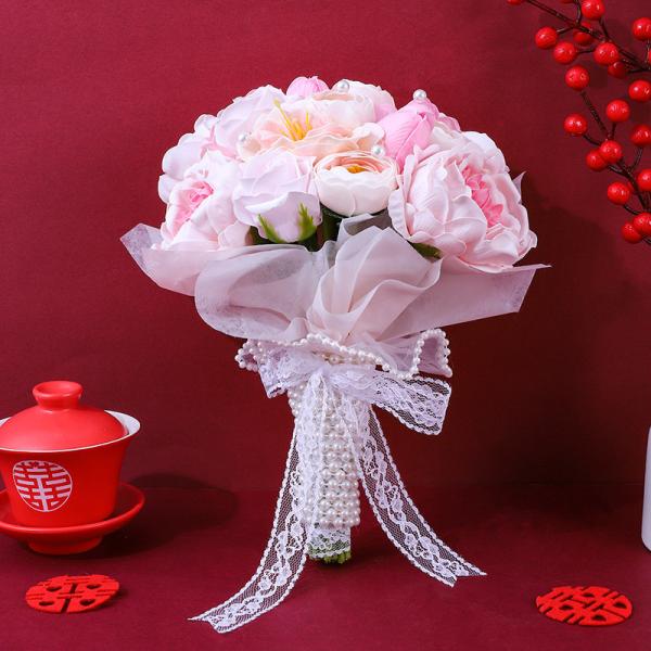 Valentine's Day, Christmas, fashion and trend gifts, wedding gifts, return gifts, bride's bouquet, soap, flower, rose finished products