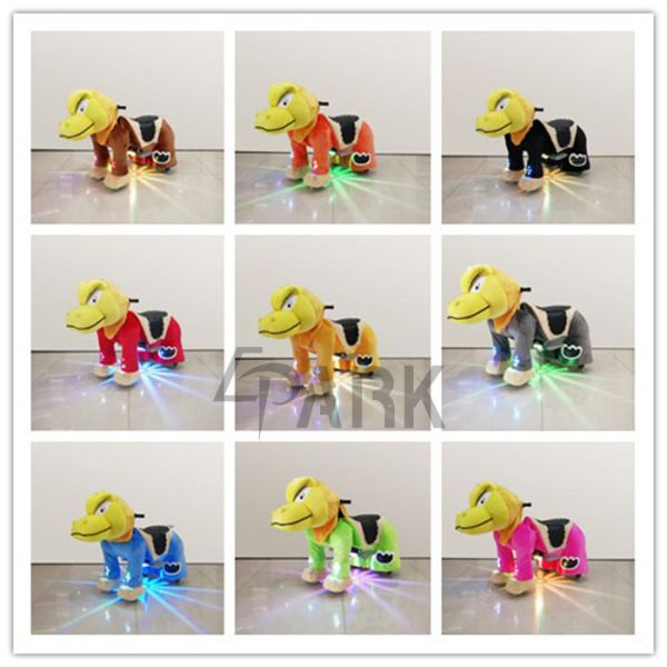 Electric plush coin operated stuffed animal toy ride EPARK kiddie battery motorcycle for sale