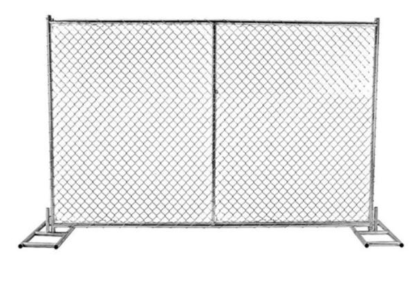6' x 8' Size Temporary Chain Link Mesh Fence Removable For Construction