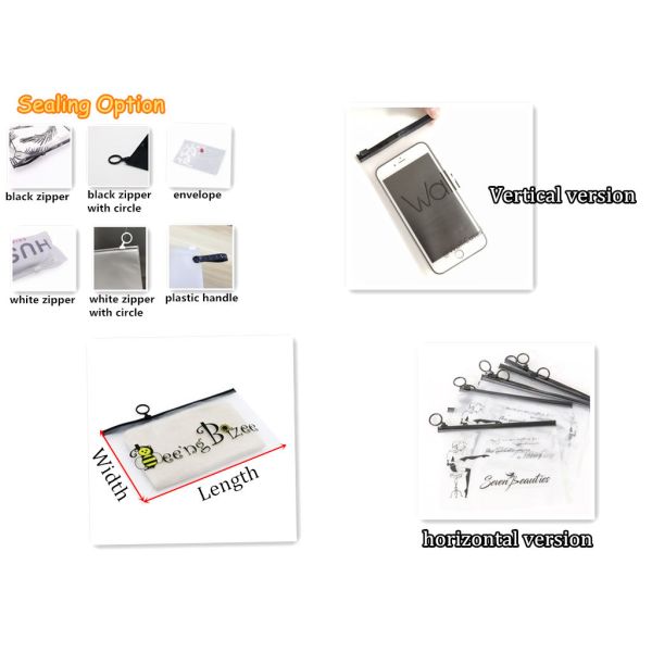 Biodegradable Custom Frosted Slider Zipper Pouch, Bikini Swimwear, Clothes, Eco Packaging, Zip Lock Bag