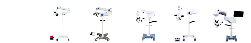 Dual Head A41.1935 Ophthalmology Operating Microscope Motor Zoom 4.5x~27.3x 14 Function Foot Switch 4'' Touch Screen