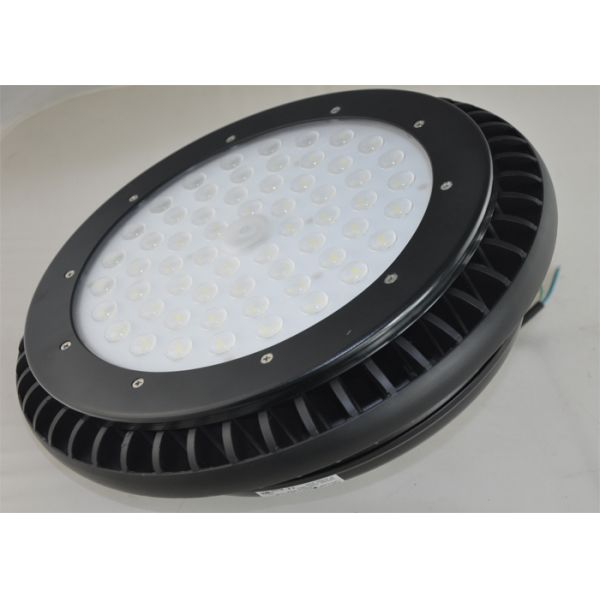 Black Color 200W UFO LED High Bay Light Fixtures Super Silm Industrial Led Lighting