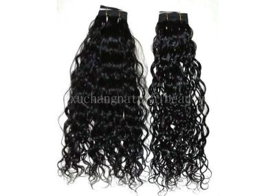 100% Water Wave Non Remy Brazilian Human Hair Extensions Black 18 Inch